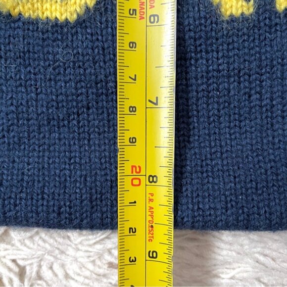 Vintage SKI Wool Toque Beanie in Navy Blue - O/S, Unisex 🌈 - Picture 5 of 7